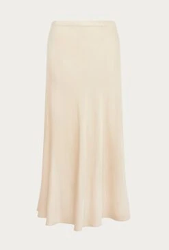 Luna Satin Slip Skirt Stone -Ghost Store S05G002A N04 26738 650px 964px