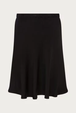 Arella Satin Slip Skirt Black -Ghost Store S06G003 A01 27140 650px 964px