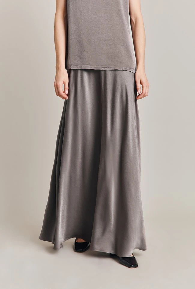 Adrianna Satin Maxi Skirt Grey Adrianna Satin Maxi Skirt Grey -Ghost Store S06G008 B03 28508 650px