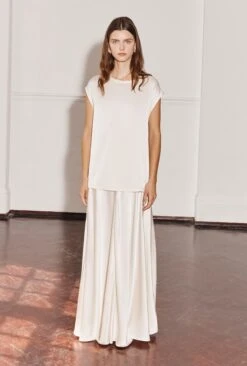 Adrianna Satin Maxi Skirt Ivory -Ghost Store S06G008 M12 28972 650px 964px