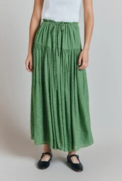 Ruth Georgette Jacquard Midi Skirt -Ghost Store S09G009 J30 31678 650px 964px