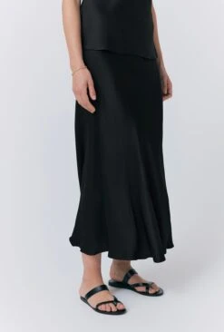 Luna Satin Slip Skirt -Ghost Store S10G001 A01 33242 650px 964px