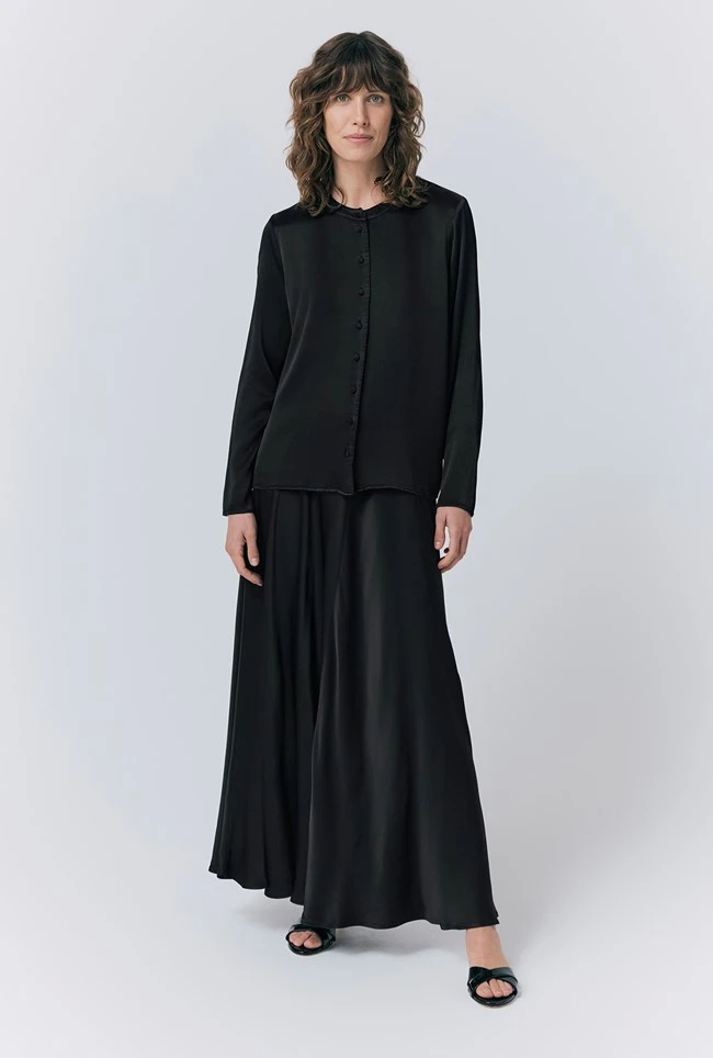 Colette Satin Maxi Skirt Colette Satin Maxi Skirt -Ghost Store S10G003 A01 33781 650px