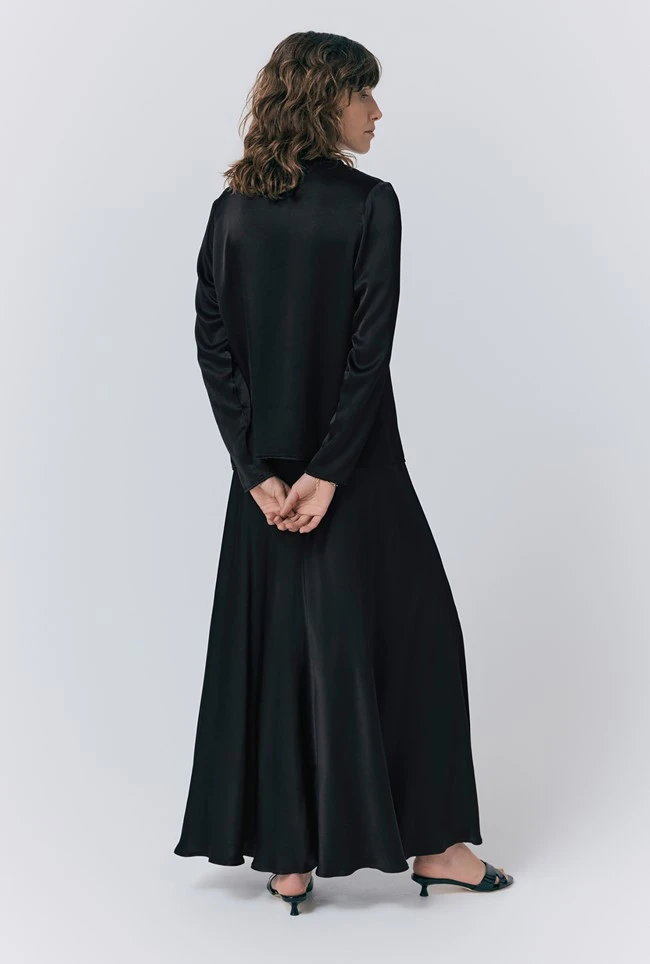 Colette Satin Maxi Skirt Colette Satin Maxi Skirt -Ghost Store S10G003 A01 33784 650px