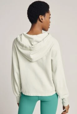 Cropped Organic Hoodie Mint Green 4 Cropped Organic Hoodie Mint Green -Ghost Store V02G012 J28 22853 650px 964px