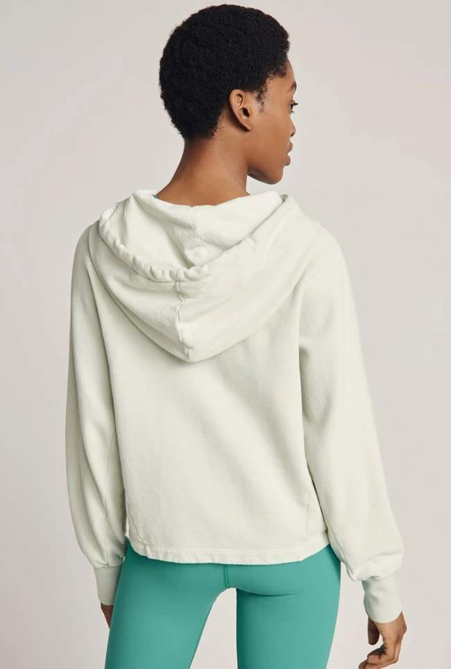 Cropped Organic Hoodie Mint Green Cropped Organic Hoodie Mint Green -Ghost Store V02G012 J28 22853 650px