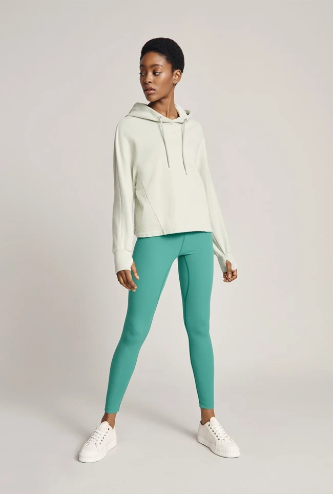 Cropped Organic Hoodie Mint Green Cropped Organic Hoodie Mint Green -Ghost Store V02G012 J28 22854 650px