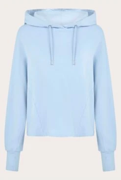 Cropped Organic Hoodie Pale Blue -Ghost Store V02G012 K80 22839 650px 964px