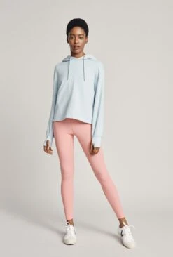 Cropped Organic Hoodie Pale Blue -Ghost Store V02G012 K80 22844 650px 964px