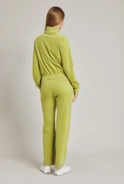 Wide Leg Velour Pant Green 3 Wide Leg Velour Pant Green -Ghost Store V02G021 J30 24631 650px 964px