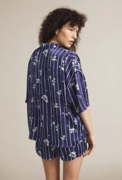 Lucy Satin PJ Set Stripe Floral 2 Lucy Satin PJ Set Stripe Floral -Ghost Store Z01G002CK Y90 20826 650px 964px