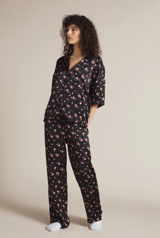 Penny Satin PJ Set Rose Ditsy Penny Satin PJ Set Rose Ditsy -Ghost Store Z01G003CK Y91 20792 650px